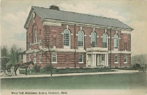 Ware Hall Middlesex 
	School, Concord, Mass.; early 20th century