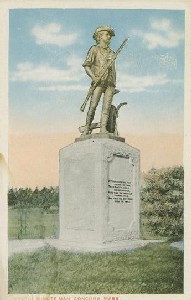 Statue Minute Man, 
	Concord, Mass.; early 20th century