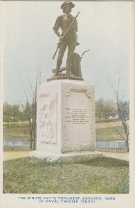 The Minute Man's 
	Monument, Concord, Mass. By Daniel Chester French; early 20th 

century