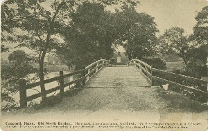 Concord, Mass. Old North
	 Bridge; early 20th century