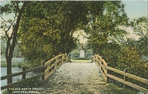 The Old North Bridge, 
	Concord, Mass.; early to mid-20th century
