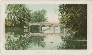 The Old Bridge, Concord, 
	Mass.; 1903 (copyright date)