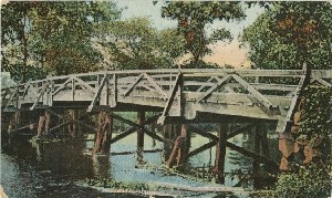 Concord Bridge, Concord 
	Mass.; early 20th century