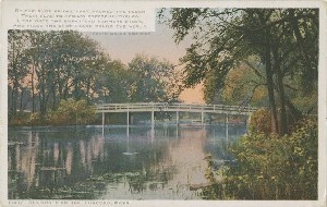 The Old Bridge, Concord, 
	Mass.; early 20th century