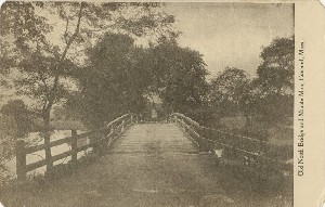 Old North Bridge and 
	Minute Man, Concord, Mass.; early 20th century