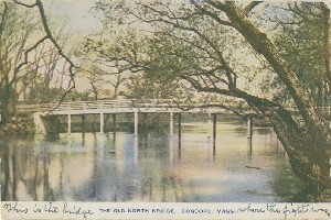 The Old North Bridge, Concord, Mass.; circa 1911 (postmark date)