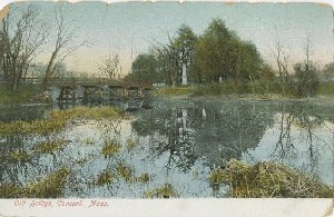 Old Bridge, Concord, 
	Mass.; early 20th century