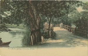 Old North Bridge, 
	Concord, Mass.; 1904 (copyright)