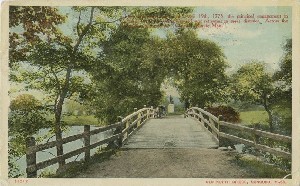 Old North Bridge, 
	Concord, Mass.; circa 1910 (postmark date)
