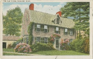 The Old Manse, 
	Concord, Mass.; circa 1922 (postmark date)