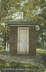 Concord, Mass., Old 
	Powder House.; circa 1907 (postmark date)