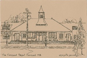 The Concord Depot • 
	Concord  • MA; 1983 (copyright date)