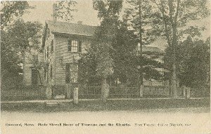 Concord, Mass. Main Street Home of Thoreau and the Alcotts.; early 20th century