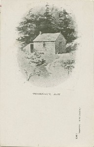 Thoreau's Hut, 
	Concord, Mass.; early 20th century