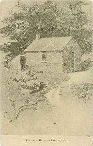 Thoreau's Home at 
	Lake Walden; early 20th century