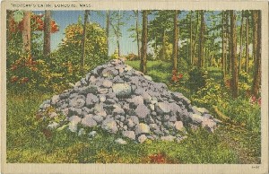 Thoreau's Cairn, 
	Concord, Mass.; early 20th century