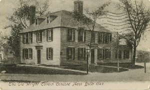 Concord, Mass., Wright Tavern. Built for a Tavern 1747.; circa 1905 (postmark)