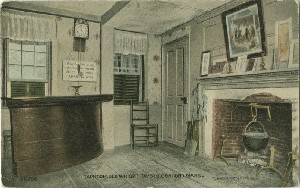 Tap Room, Wright Tavern, Concord, Mass.; early 20th century